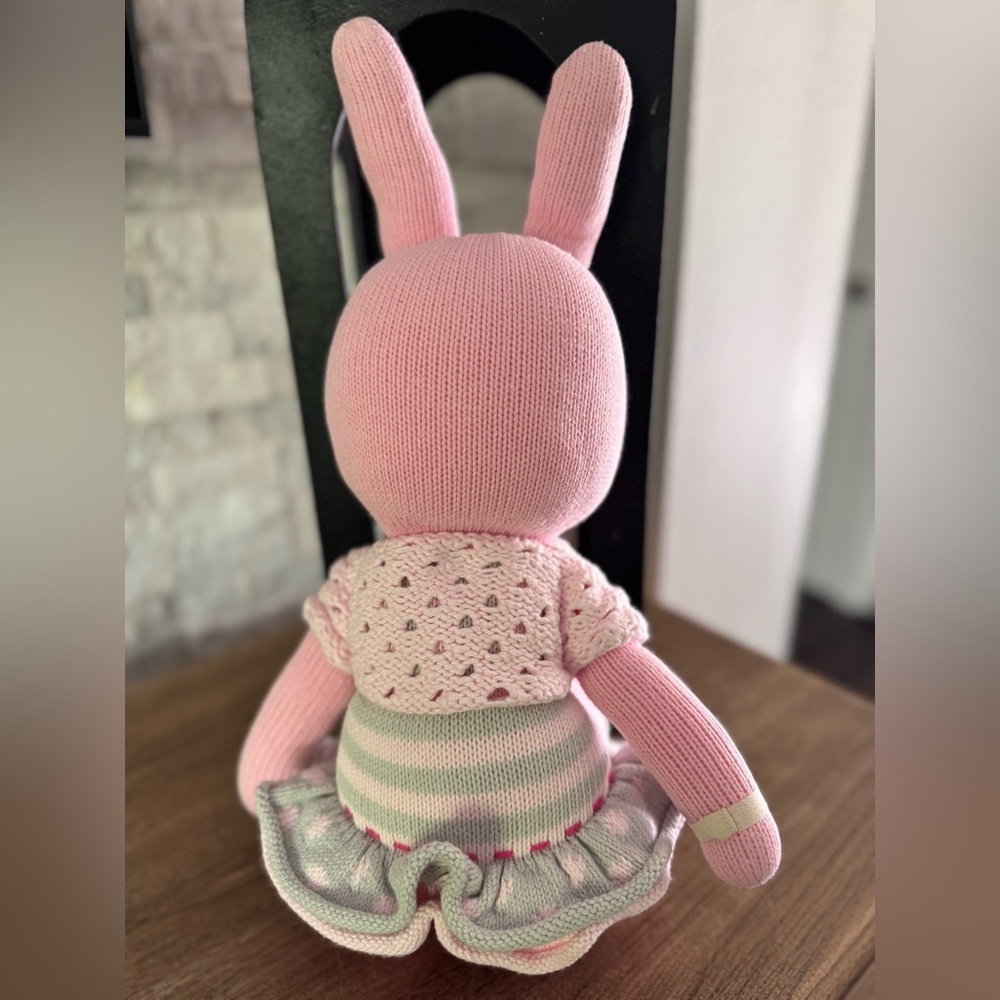Cuddle + Kind 20” Large Chloe the Bunny Knitted Plush - Picture 7 of 10